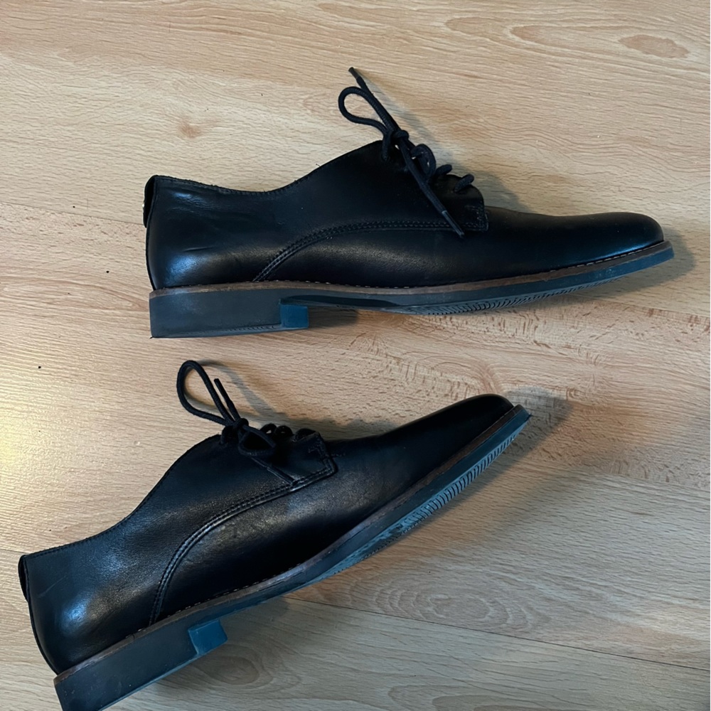 Aldo black leather Oxford shoes